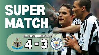 ( Classic EPL ) Last-minute goal gave Newcastle a 4-3 victory over Kevin Keegan's Manchester City