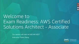[3 hr] Exam Readiness: AWS Certified Solutions Architect - Associates