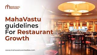 MahaVastu Guidelines for Restaurant Business Growth | Mahavastu Remedies