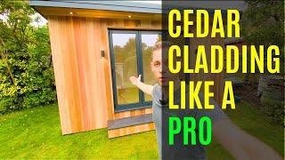 PART 16 HOW TO CLAD YOUR GARDEN ROOM IN CEDAR FULL TUTORIAL WITH REVEALS