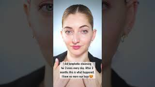 How to remove eye bags with lymphatic massage #beautyhacks