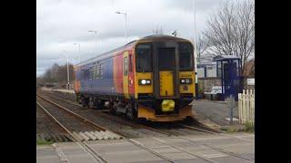 Network Rail Test Train 153 385 at Heighington 13/3/24