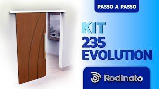 Como instalar kit para porta de correr Rodinato: Kit 235 Evolution