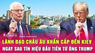 Lãnh đạo châu Âu khẩn cấp đến Kiev ngay sau tín hiệu đầu tiên từ ông Trump