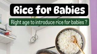 Rice for Babies: Keeping it Safe and Simple - Dr Pasunuti Sumanth