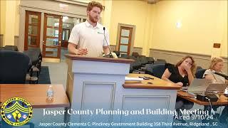 Jasper County Planning Committee Meeting 9/10/24