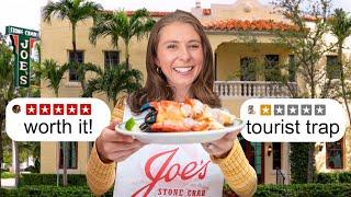 Is Miami's Oldest Restaurant Joe’s Stone Crab Worth It or Tourist Trap?