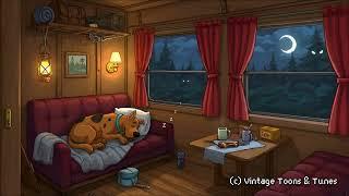 Scooby Doo Pixel Train Ride over Wooden Tracks, with Horns + Whistles – Nostalgic/Retro Ambience
