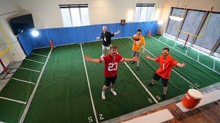 We Built a Full Size Football Field in our House!