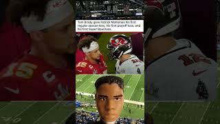 #TomBrady gave #PatrickMahomes his 1st reg season loss, his 1st playoff loss, and his 1st SB loss.