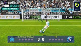 PES 2021 | PENALTY SHOOT OUT | OLYMPIQUE MARSEILLE VS PARIS SAINT GERMAIN | EFOOTBALL PES 2021