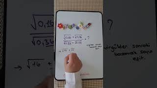 ️ #matematik #kesfet #özelders #eğitim #keşfet #kpss #geometri  #ortaokul #karekök #soruçözümü #ty