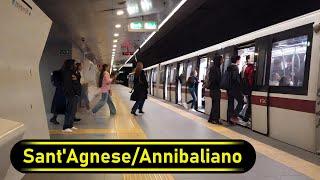 Metro Station Sant'Agnese/Annibaliano - Rome  - Walkthrough 