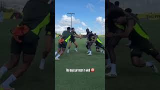 Bellingham x Adeyemi: Crazy warm up challenge 