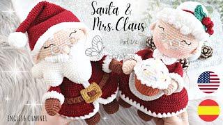 Santa and Mrs. Claus o Noela AMIGURUMI Part 1/4 step by step Sub / GretaWings