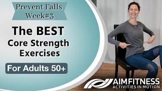 The BEST Core Exercises | Fall Prevention for Adults 50+ & Seniors | Seated Core Workout