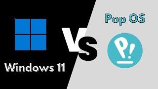 Windows 11 VS Pop OS  (RAM Consumption) in 2024