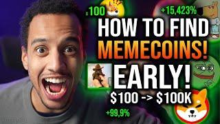 HOW TO FIND MEMECOINS BEFORE THEY EXPLODE! [Make $1M This Year]