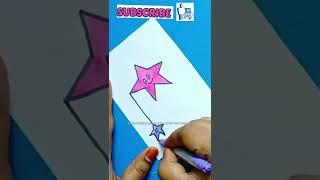 Easy Stars drawing by dowlatheef #shorts #art #youtubeshorts #viral #easy #easydrawing #creativeart