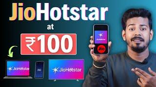 JioHotstar Subscription Free with Jio - Jiohotstar 100 Rupees Recharge