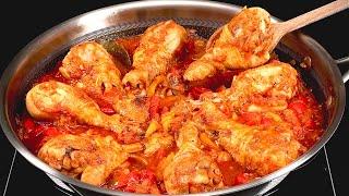 The restaurant chef showed how best to prepare CHICKEN WITH TOMATOES️Simple, delicious