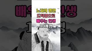 노자의 도덕경에서 배우는 행복한 인생 십계명 | 노년의 행복을 위한 노자의 인생명언 #노년의행복 #노년의지혜 #인생조언