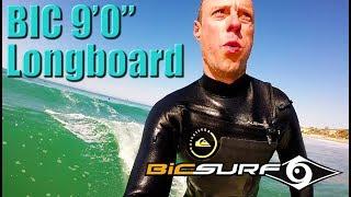 BIC 9'0" Longboard Surfing - GoPro Bobber