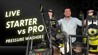 STARTER to PRO: Reviewing SIX of our Sun Joe Pressure Washers 2022 / #LIVE