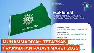 Muhammadiyah Tetapkan 1 Ramadhan 1446 H Jatuh pada 1 Maret 2025