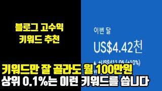 애드센스로 하루 13만원? 돈이 되는 키워드 찾는 꿀팁(+유입 전략)