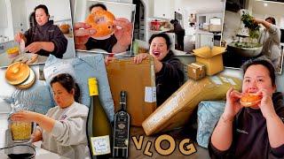 VLOG: shopping for the house, what i eat in a day, organizing my kitchen, spend the evening w/ me! 