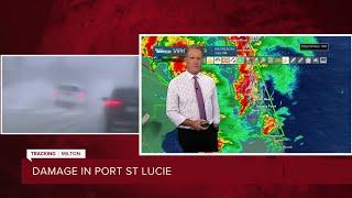 Areas of Port St. Lucie see flooding from Hurricane Milton's outer bands