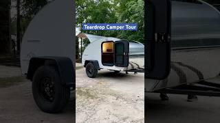 Teardrop Camper Tour #teardroptrailer #diycamper #camperbuild #tinycamper #diytrailer #optoutside