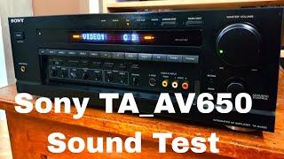 Sony TA -  AV650 Vintage AV Receiver Sound Test