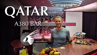 Qatar A380 bar & Al Mourjan BUSINESS lounge