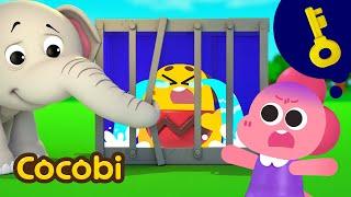 Help, I’m Trapped! | Animals and Hide and Seek Songs for Kids | Cocobi