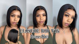 UNDETECTABLE LACE GLUELESS 4X4 CLOSURE BOB WIG | PRE BLEACHED KNOTS | Luvme Hair 