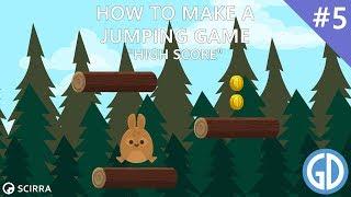 5. Make a Jumping Game - High Score - Construct 2 Tutorial