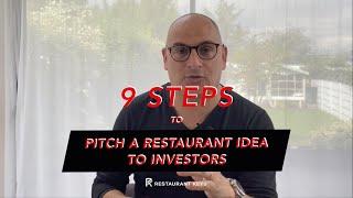 (LIVE NOW) 9 Steps to Pitch a Restaurant Idea to Investors