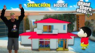 Gta 5:Franklin Build Real Shinchan House To Surprise Shinchan In Gta5.!As Gaming Malayalam