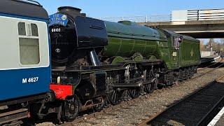 LNER (BR) 60103 'Flying Scotsman' passes Orton Mere NVR Tender leading 09/03/2025