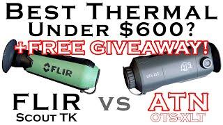 FREE THERMAL MONOCULAR GIVEAWAY!! ATN OTS XLT Review AND FLIR Scout TK Review & Comparison!!