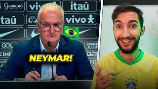 COM NEYMAR: Dorival faz NOVA convocação da SELEÇÃO BRASILEIRA!