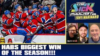 HABS BIGGEST WIN OF THE SEASON!!! | The Sick Podcast with Tony Marinaro March 18 2025