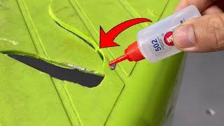 How to Repair Broken Plastic with Plastic Welding Method!