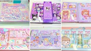 Unbox kawaii sticker set haulASMR unboxing stickers journal compilation