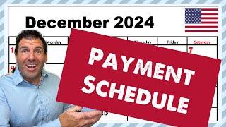 Social Security Checks: PAYMENT SCHEDULE December 2024 - SSA, SSDI, SSI