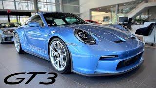 Paint to Sample Gemini Blue 2022 Porsche 911 GT3 Touring Walk Around