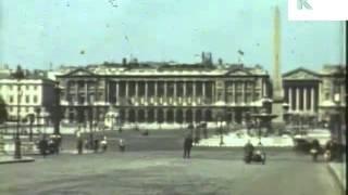 German Occupied Paris, France - Rare Colour WWII Home Movies Shot By German Soldier