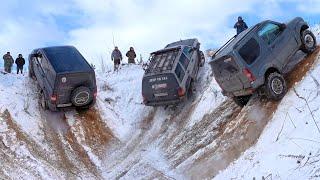 СЛАБОНЕРВНЫМ НЕ СМОТРЕТЬ! ГОРА ПСИХОВ! JEEP против TOYOTA, SUZUKI, УАЗ, НИВА, HUYNDAI, VOLKSWAGEN